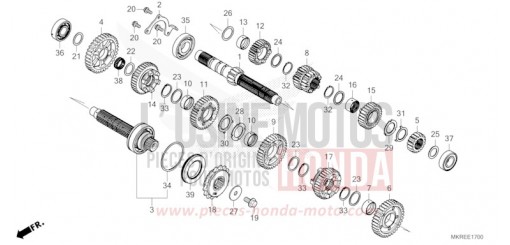 BOITE DE VITESSES CBR1000SPR de 2024